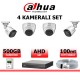 DAHUA 2MP 4 KAMERALI AHD KAMERA SİSTEMİ 4’lü Dahua 2MP AHD güvenlik kamera seti